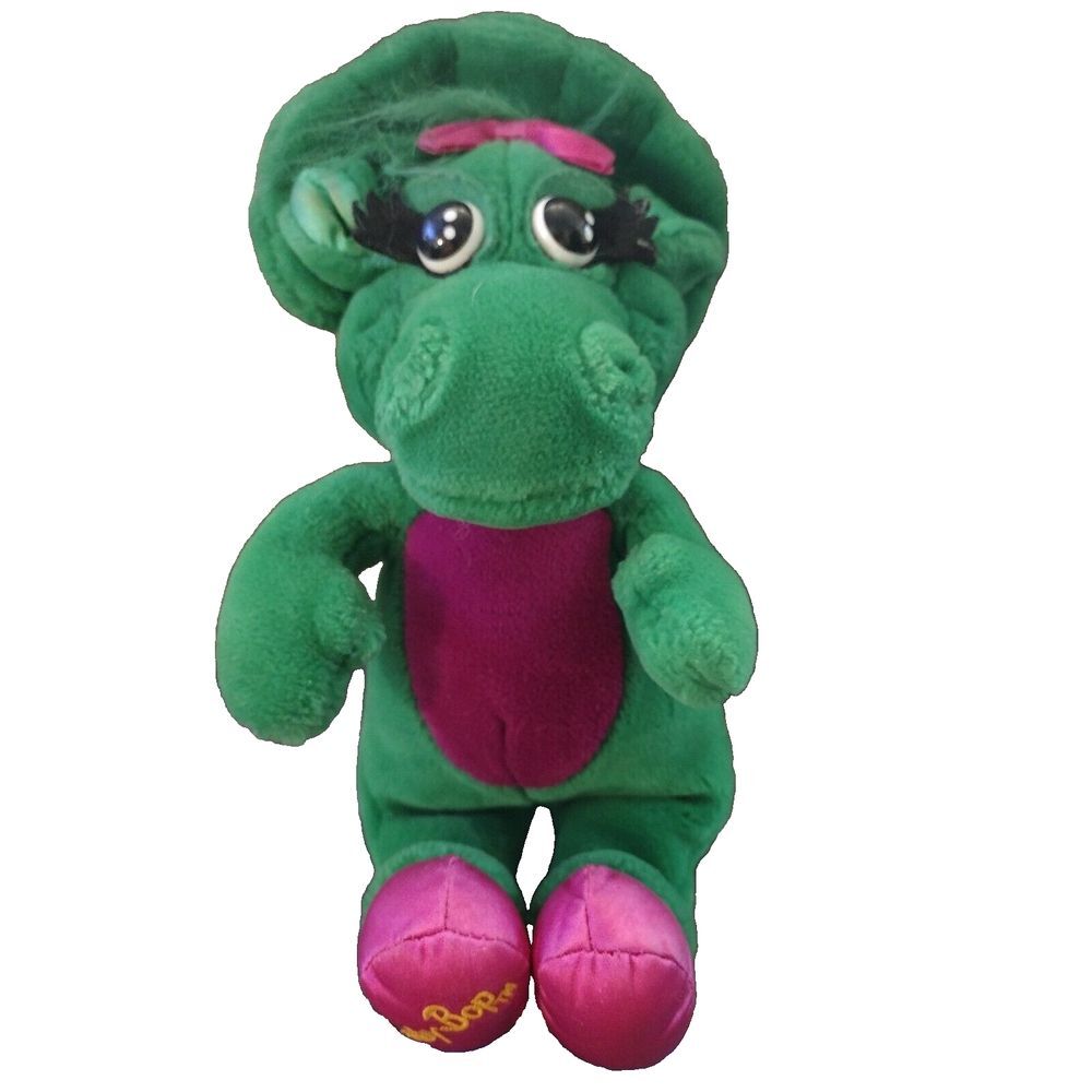 Vintage Baby Bop Barney Plush 1992 The Lyons Group Dinosaur Stuffed Animal EUC
